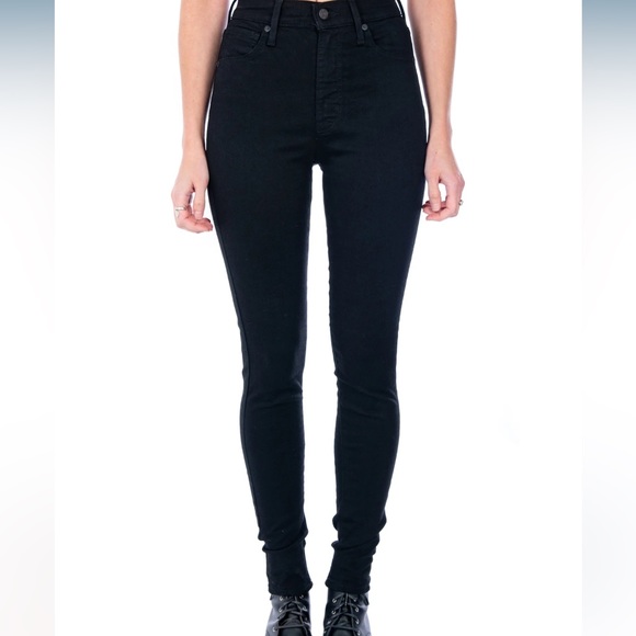 Levi’s Mile High Super Skinny Black Jeans Size 25 - Picture 5 of 8
